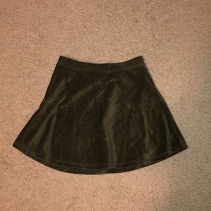 Green Corduroy Skirt